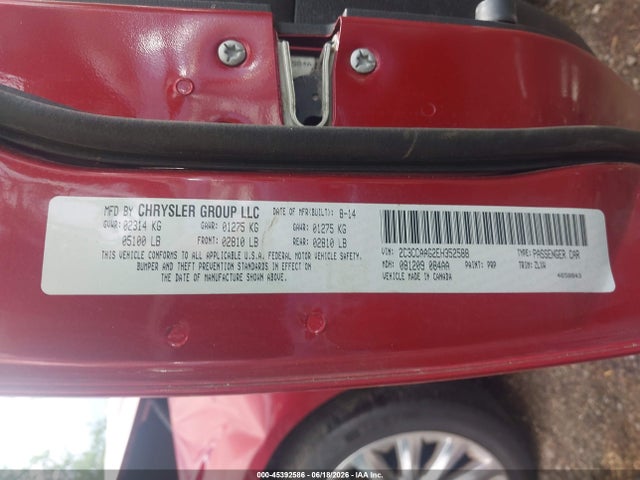 45392586 :رقم المزاد ، 2C3CCAAG2EH352588 vin ، 2014 Chrysler 300 Uptown Edition مزاد بيع