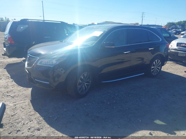 45392724 :رقم المزاد ، 5FRYD4H4XGB002757 vin ، 2016 Acura Mdx Technology   Acurawatch Plus Packages/technology Package مزاد بيع