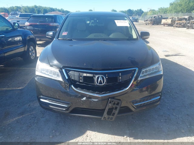 45392724 :رقم المزاد ، 5FRYD4H4XGB002757 vin ، 2016 Acura Mdx Technology   Acurawatch Plus Packages/technology Package مزاد بيع
