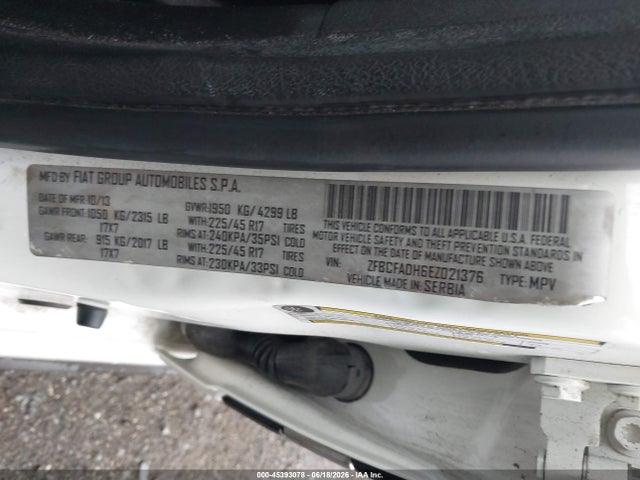 Fiat 500L TREKKING 2014 ZFBCFADH6EZ021376 Image 9