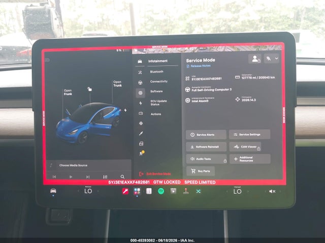 Продаж на аукціоні авто 2019 Tesla Model 3 Long Range/mid Range/standard Range/standard Range Plus, vin: 5YJ3E1EAXKF482681, номер лоту: 45393082