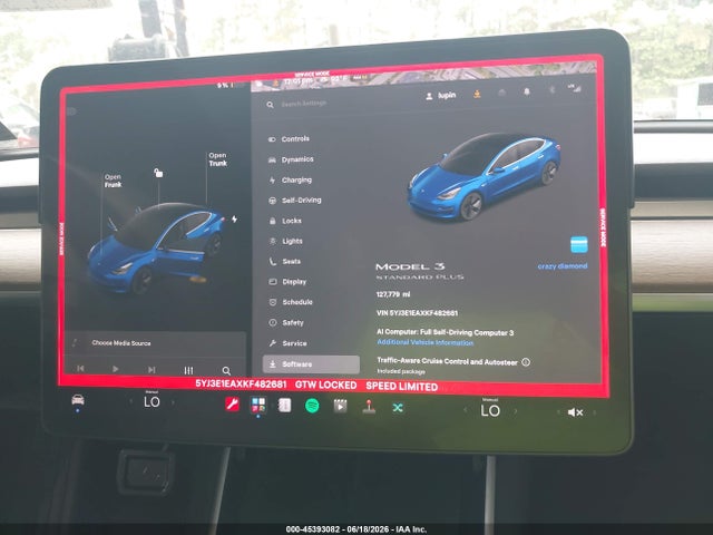 Продаж на аукціоні авто 2019 Tesla Model 3 Long Range/mid Range/standard Range/standard Range Plus, vin: 5YJ3E1EAXKF482681, номер лоту: 45393082