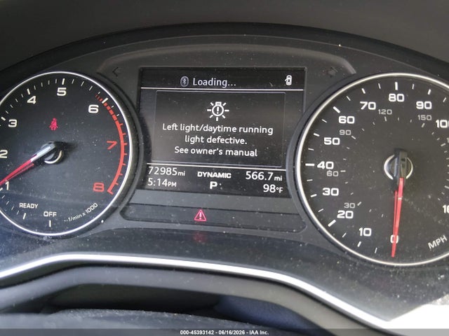 2017 Audi A4 Ultra Premium მანქანა იყიდება აუქციონზე, vin: WAUGMAF41HN066281, აუქციონის ნომერი: 45393142