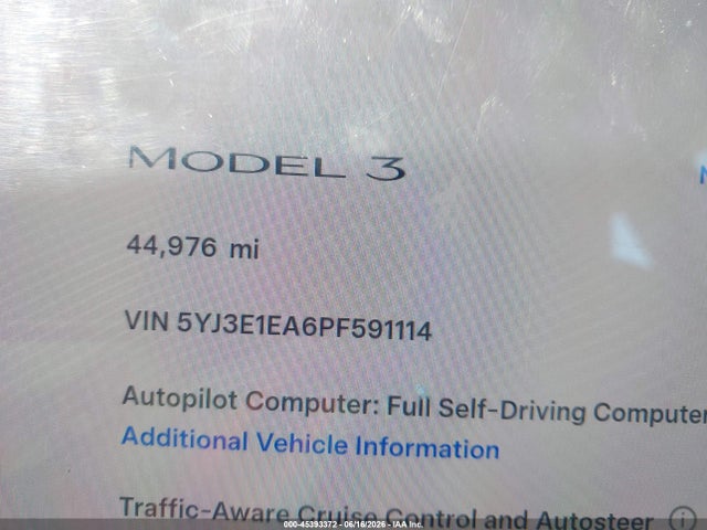 Tesla Model 3 Rear-wheel Drive 2023 5YJ3E1EA6PF591114 Image 14