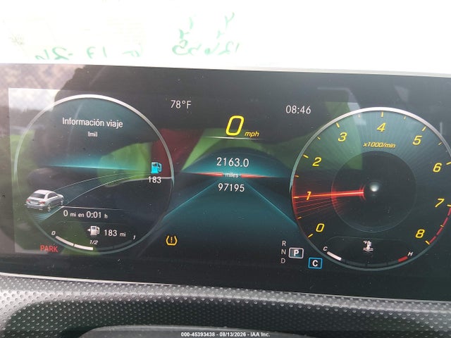 45393438 :رقم المزاد ، WDD3G4EB1LW038404 vin ، 2020 Mercedes-benz A 220 مزاد بيع