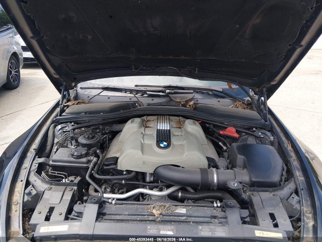 2005 Bmw 645ci მანქანა იყიდება აუქციონზე, vin: WBAEH73425B192696, აუქციონის ნომერი: 45393448