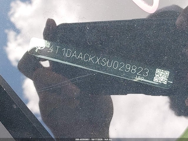 Aukcja sprzedaży 2025 Toyota Camry Se, vin: 4T1DAACKXSU029823, numer aukcji: 45393681