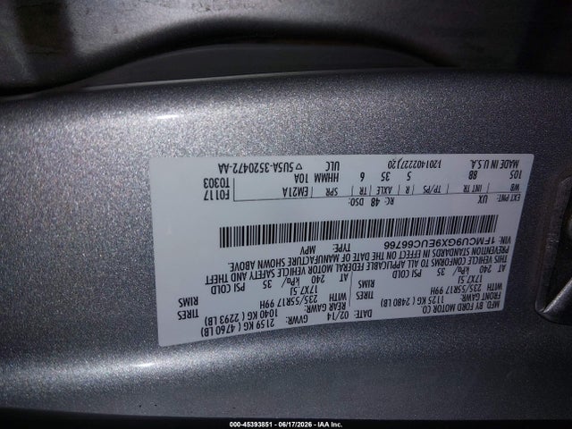 Ford ESCAPE SE 2014 1FMCU9GX9EUC66766 Image 9