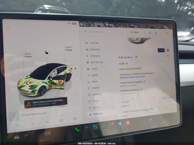 Продажа на аукционе авто 2022 Tesla Model 3 Rear-wheel Drive, vin: 5YJ3E1EA3NF330620, номер лота: 45393935