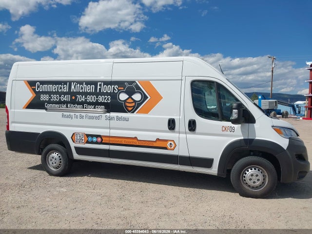 2025 Ram Promaster 3500 Cargo Van Tradesman High Roof 159 Wb Ext მანქანა იყიდება აუქციონზე, vin: 3C6MRVJG3SE563271, აუქციონის ნომერი: 45394043