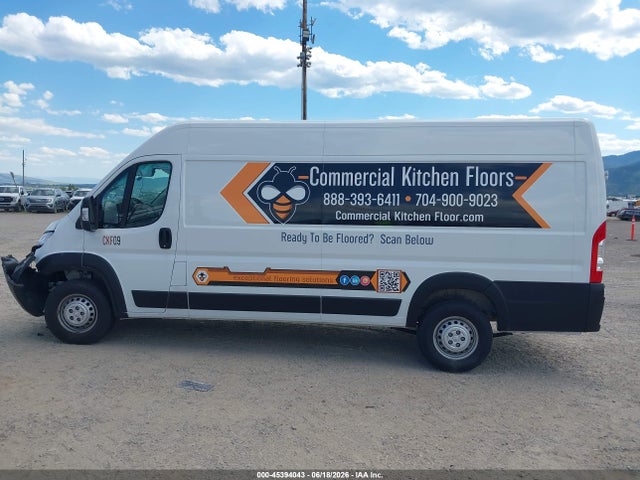 2025 Ram Promaster 3500 Cargo Van Tradesman High Roof 159 Wb Ext მანქანა იყიდება აუქციონზე, vin: 3C6MRVJG3SE563271, აუქციონის ნომერი: 45394043