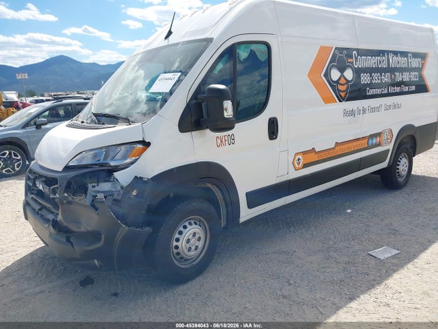 2025 Ram Promaster 3500 Cargo Van Tradesman High Roof 159 Wb Ext მანქანა იყიდება აუქციონზე, vin: 3C6MRVJG3SE563271, აუქციონის ნომერი: 45394043