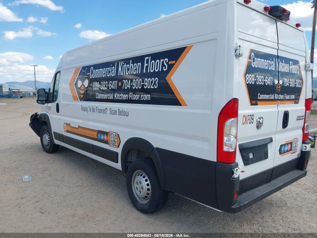 2025 Ram Promaster 3500 Cargo Van Tradesman High Roof 159 Wb Ext მანქანა იყიდება აუქციონზე, vin: 3C6MRVJG3SE563271, აუქციონის ნომერი: 45394043
