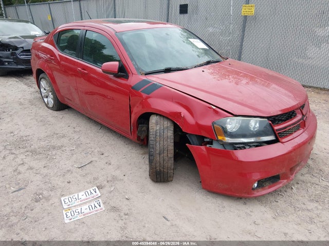 2012 Dodge Avenger R/t მანქანა იყიდება აუქციონზე, vin: 1C3CDZBG0CN313190, აუქციონის ნომერი: 45394048