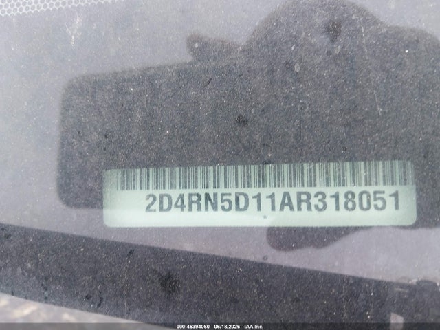 Auction sale of the 2010 Dodge Grand Caravan Sxt, vin: 2D4RN5D11AR318051, lot number: 45394060
