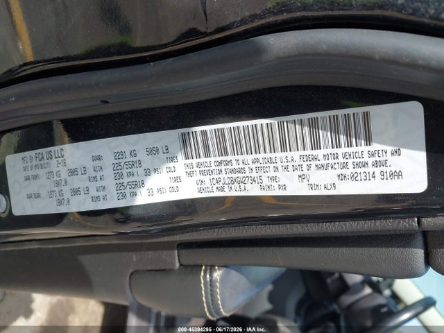 Продажа на аукционе авто 2016 Jeep Cherokee Limited, vin: 1C4PJLDBXGW273415, номер лота: 45394295
