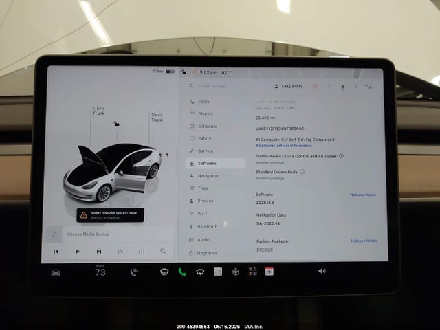 Продажа на аукционе авто 2022 Tesla Model 3 Long Range Dual Motor All-wheel Drive, vin: 5YJ3E1EB6NF365600, номер лота: 45394563