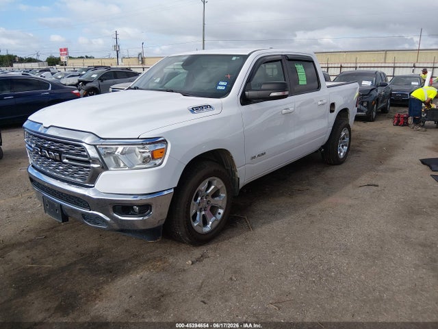 45394654 :رقم المزاد ، 1C6SRFFT3NN356172 vin ، 2022 Ram 1500 Lone Star  4x4 5'7 Box مزاد بيع