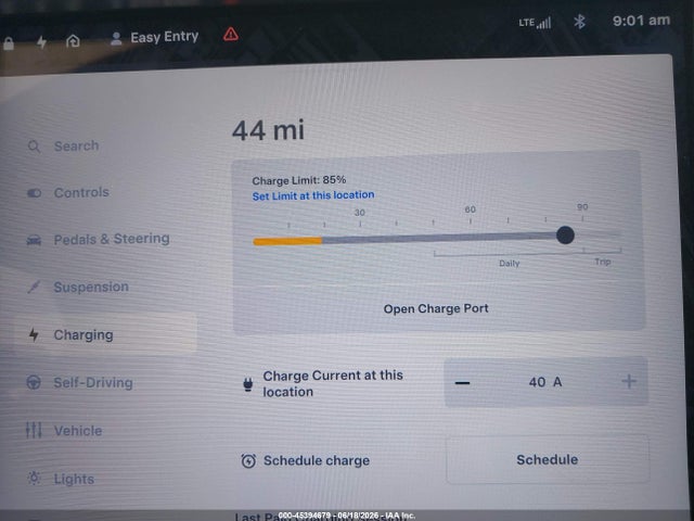 45394679 :رقم المزاد ، 5YJSA1E42FF120299 vin ، 2015 Tesla Model S 85d/p85d مزاد بيع