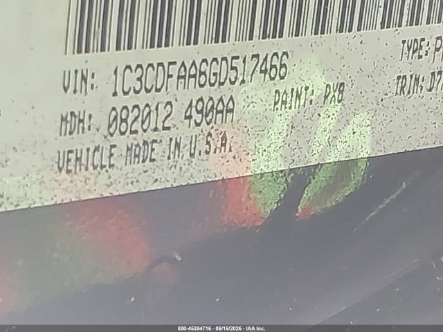 Dodge DART SE 2016 1C3CDFAA6GD517466 Image 9