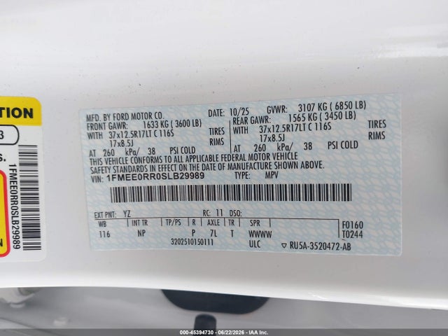 Ford Bronco Raptor 2025 1FMEE0RR0SLB29989 Image 9