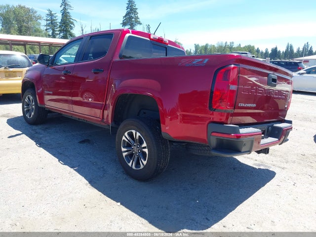 45394805 :رقم المزاد ، 1GCGTDEN1M1187220 vin ، 2021 Chevrolet Colorado 4wd  Short Box Z71 مزاد بيع