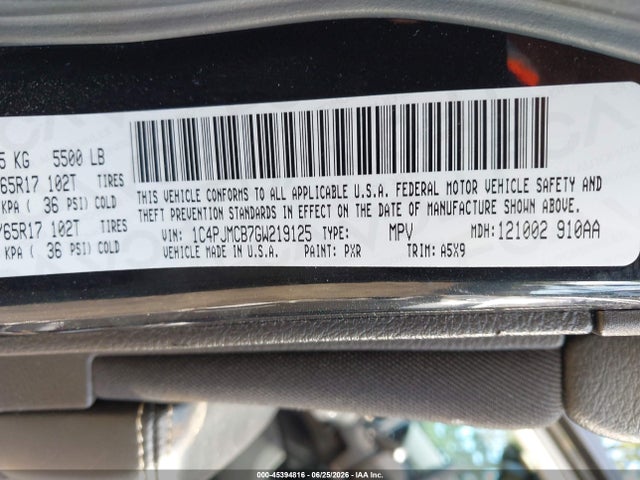 Продажа на аукционе авто 2016 Jeep Cherokee Latitude, vin: 1C4PJMCB7GW219125, номер лота: 45394816