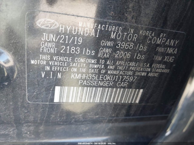 Hyundai ELANTRA GT 2019 KMHH35LE0KU117597 Image 9