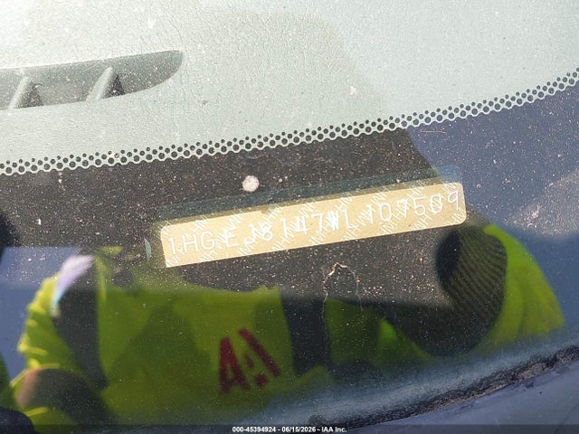 Auction sale of the 1998 Honda Civic Ex, vin: 1HGEJ8147WL107509, lot number: 45394924