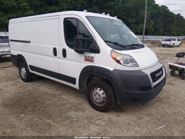 2021 Ram Promaster 2500 Low Roof 136 Wb მანქანა იყიდება აუქციონზე, vin: 3C6LRVVG3ME547242, აუქციონის ნომერი: 45395033