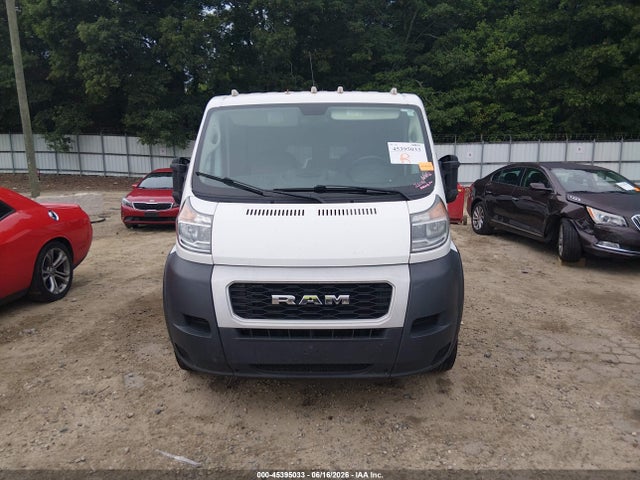 2021 Ram Promaster 2500 Low Roof 136 Wb მანქანა იყიდება აუქციონზე, vin: 3C6LRVVG3ME547242, აუქციონის ნომერი: 45395033