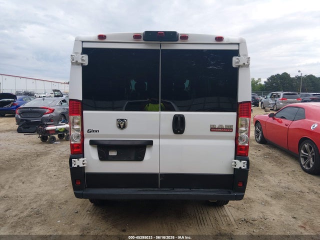 2021 Ram Promaster 2500 Low Roof 136 Wb მანქანა იყიდება აუქციონზე, vin: 3C6LRVVG3ME547242, აუქციონის ნომერი: 45395033