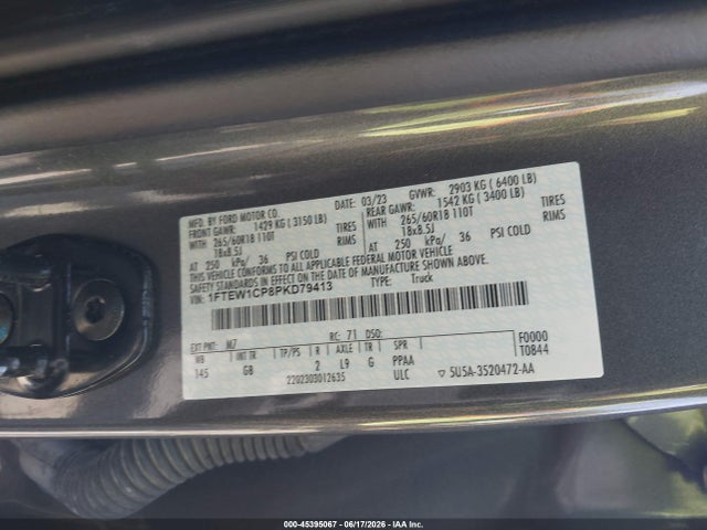 Ford F-150 Xl 2023 1FTEW1CP8PKD79413 Image 9