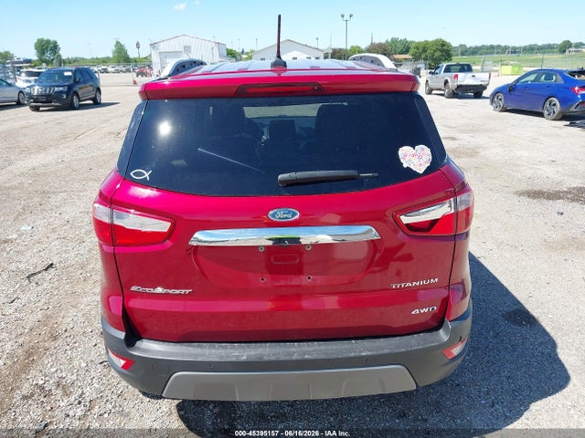 45395157 :رقم المزاد ، MAJ6P1WL3JC216704 vin ، 2018 Ford Ecosport Titanium مزاد بيع