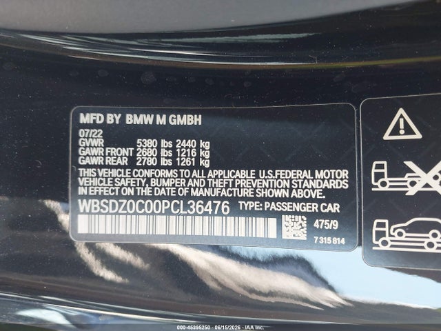 BMW M8 Cabriolet Competition 2023 WBSDZ0C00PCL36476 Image 9