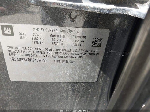 Cadillac ATS-V 2017 1G6AN5SY8H0159059 Image 9