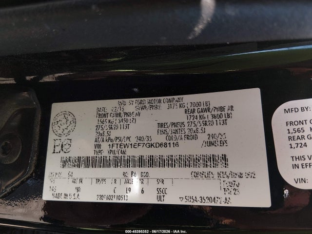 Ford F-150 2016 1FTEW1EF7GKD68116 Image 9