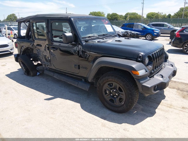 Auction sale of the 2022 Jeep Wrangler Unlimited Sport 4x4, vin: 1C4HJXDN0NW235243, lot number: 45395411