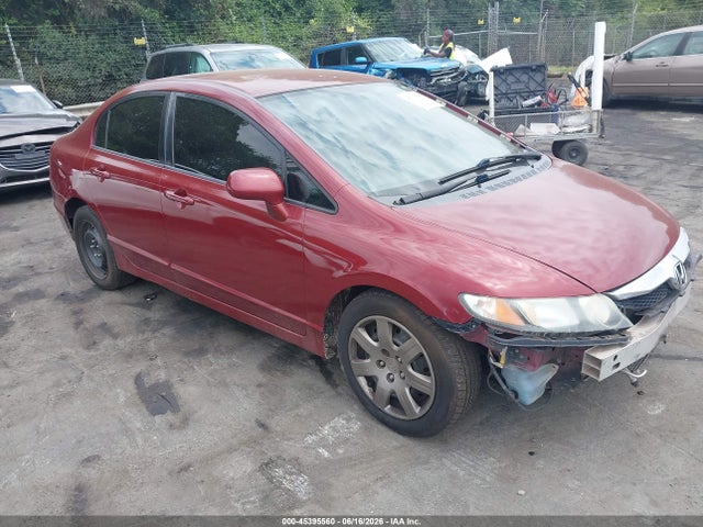 2009 Honda Civic Lx მანქანა იყიდება აუქციონზე, vin: 2HGFA165X9H547691, აუქციონის ნომერი: 45395560