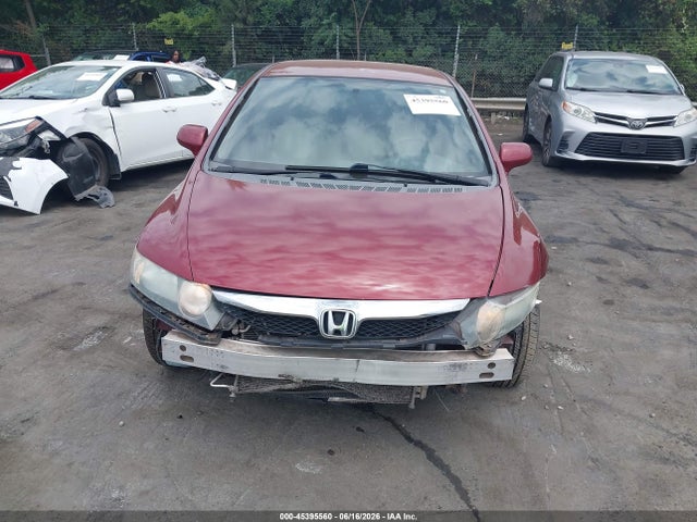 2009 Honda Civic Lx მანქანა იყიდება აუქციონზე, vin: 2HGFA165X9H547691, აუქციონის ნომერი: 45395560