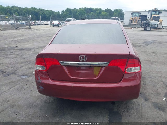 2009 Honda Civic Lx მანქანა იყიდება აუქციონზე, vin: 2HGFA165X9H547691, აუქციონის ნომერი: 45395560