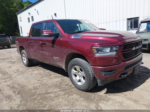 45395698 :رقم المزاد ، 1C6SRFFT1KN830373 vin ، 2019 Ram 1500 Big Horn/lone Star  4x4 5'7 Box مزاد بيع