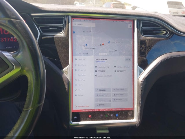45395772 :رقم المزاد ، 5YJSA1E15GF131742 vin ، 2016 Tesla Model S 60/70/75/85 مزاد بيع