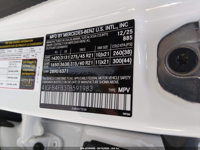 Mercedes-Benz GLE 350 2026 4JGFB4FB3TB591983 Image 9