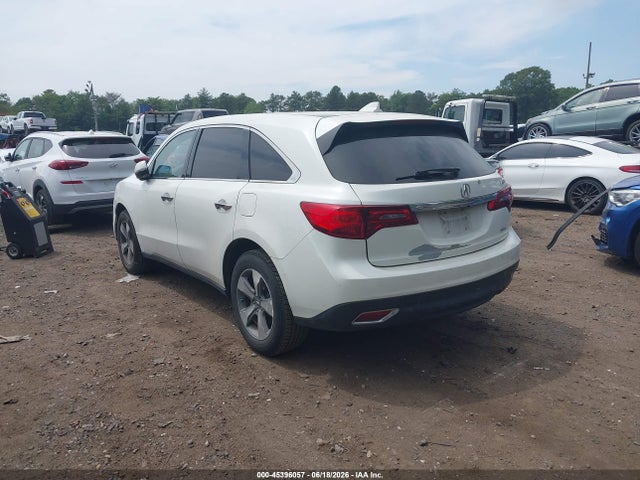 2015 Acura Mdx მანქანა იყიდება აუქციონზე, vin: 5FRYD4H2XFB032645, აუქციონის ნომერი: 45396057
