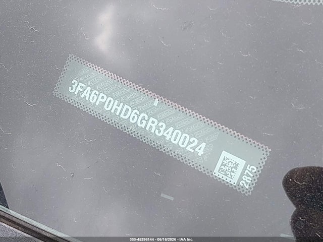 Aukcja sprzedaży 2016 Ford Fusion Se, vin: 3FA6P0HD6GR340024, numer aukcji: 45396144