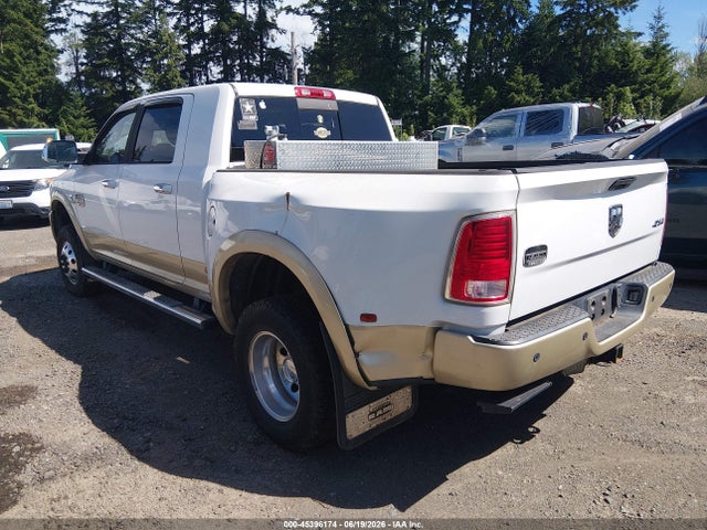 2013 Ram 3500 Laramie Longhorn მანქანა იყიდება აუქციონზე, vin: 3C63RRNL7DG597666, აუქციონის ნომერი: 45396174