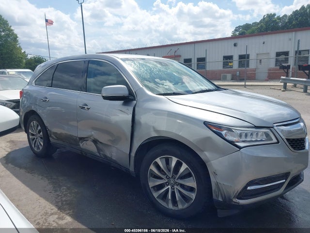 2016 Acura Mdx Technology   Acurawatch Plus Packages/technology Package მანქანა იყიდება აუქციონზე, vin: 5FRYD3H44GB014638, აუქციონის ნომერი: 45396186