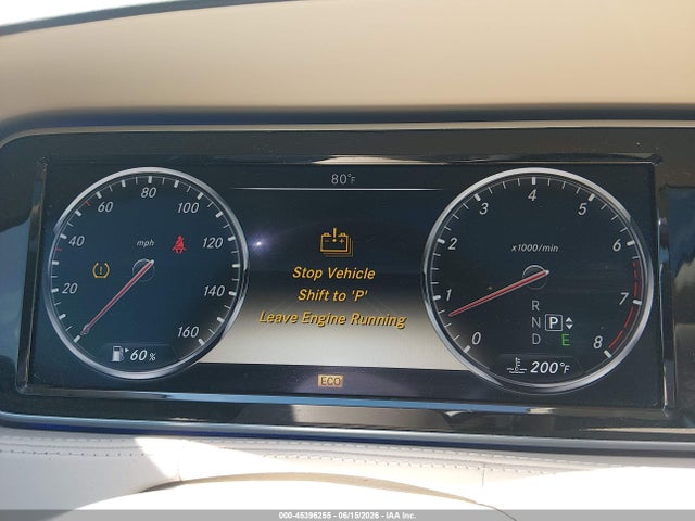 45396255 :رقم المزاد ، WDDUG8FB6EA046380 vin ، 2014 Mercedes-benz S 550 4matic مزاد بيع