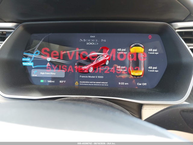 Продажа на аукционе авто 2018 Tesla Model S 100d/75d/p100d, vin: 5YJSA1E26JF245202, номер лота: 45396762